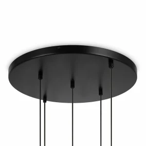 Cheap Maytoni suspension Basic form, noir, Ø 58 cm, 5 lampes à verre