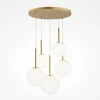 Clearance Maytoni Suspension Basic form, or, Ø 58 cm 5 lampes, verre