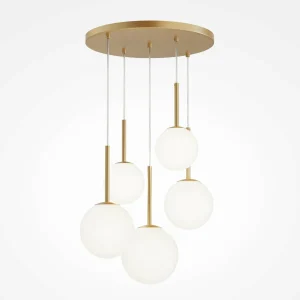 Clearance Maytoni Suspension Basic form, or, Ø 58 cm 5 lampes, verre