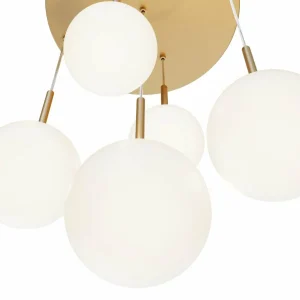 Clearance Maytoni Suspension Basic form, or, Ø 58 cm 5 lampes, verre