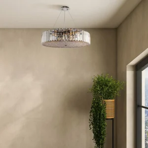 Store Maytoni Suspension Recinto, Ø 53 cm, verre, 8 x E27