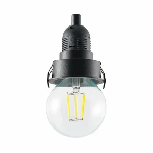Flash Sale Molto Luce lampe encastrable LED Willi 68R, noir, aluminium, E27