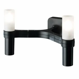 Store NEMO Crown applique murale à 2 lampes laquée noire