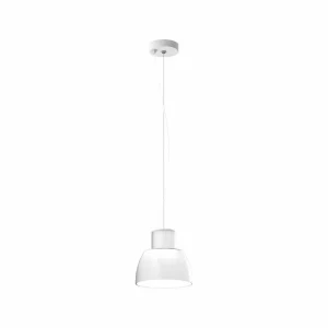 New NEMO Suspension Lorosae, blanc, Ø 20 cm, verre, E27