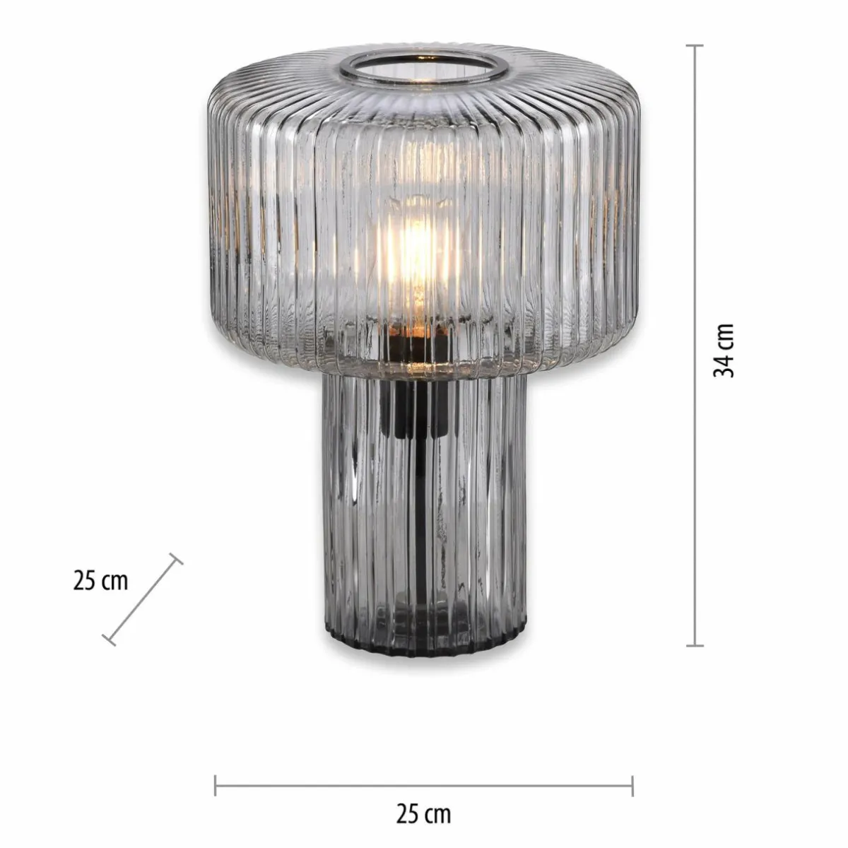 paul_neuhaus_lampe__poser_fungus_fum_verre__cm_3.webp Best Paul Neuhaus lampe à poser Fungus, fumé, verre, 34 cm
