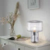 Fashion Paul Neuhaus lampe à poser Fungus, transparent, verre, 34 cm