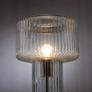 Fashion Paul Neuhaus lampe à poser Fungus, transparent, verre, 34 cm