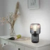 Best Paul Neuhaus lampe à poser Mashi, gris fumé, verre, 27 cm, E27