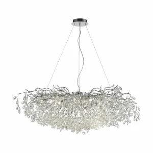 Cheap Paul Neuhaus lustre Ricicle, chrome, longueur 120 cm