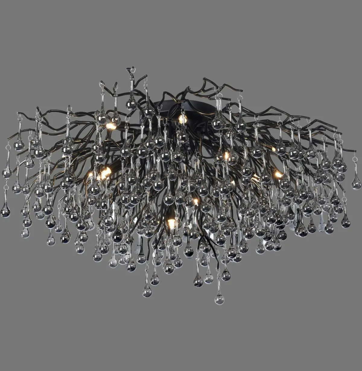 paul_neuhaus_plafonnier_icicle__lampes_noir_3.webp Online Paul Neuhaus plafonnier Icicle, 14 lampes, noir