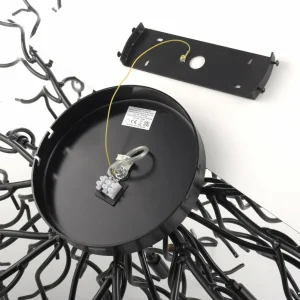 Online Paul Neuhaus plafonnier Icicle, 14 lampes, noir