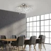 Flash Sale Paul Neuhaus plafonnier Icicle, suspension en verre, 4 lampes, argenté