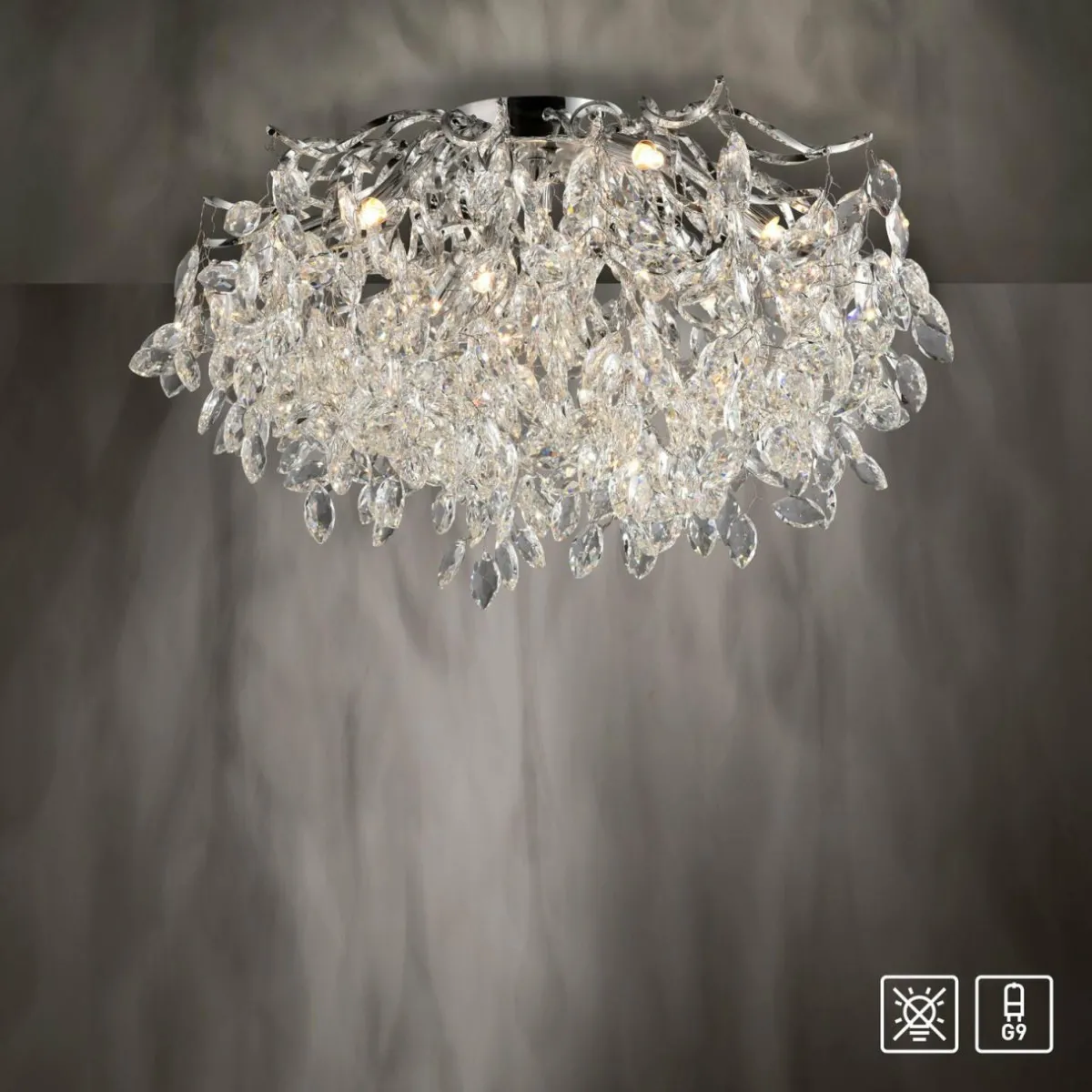 paul_neuhaus_plafonnier_ricicle_suspension_en_cristal___cm_6.webp Store Paul Neuhaus plafonnier Ricicle, suspension en cristal, Ø 60 cm