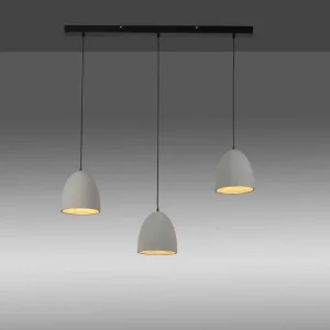 Fashion Paul Neuhaus Suspension Eton, 3.flg., 100 cm, béton, G9