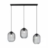 Online Paul Neuhaus Suspension Shitake, gris fumé, verre, 86 cm, E27