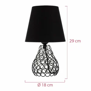 New Pauleen Black Brilliance lampe à poser, pied métal