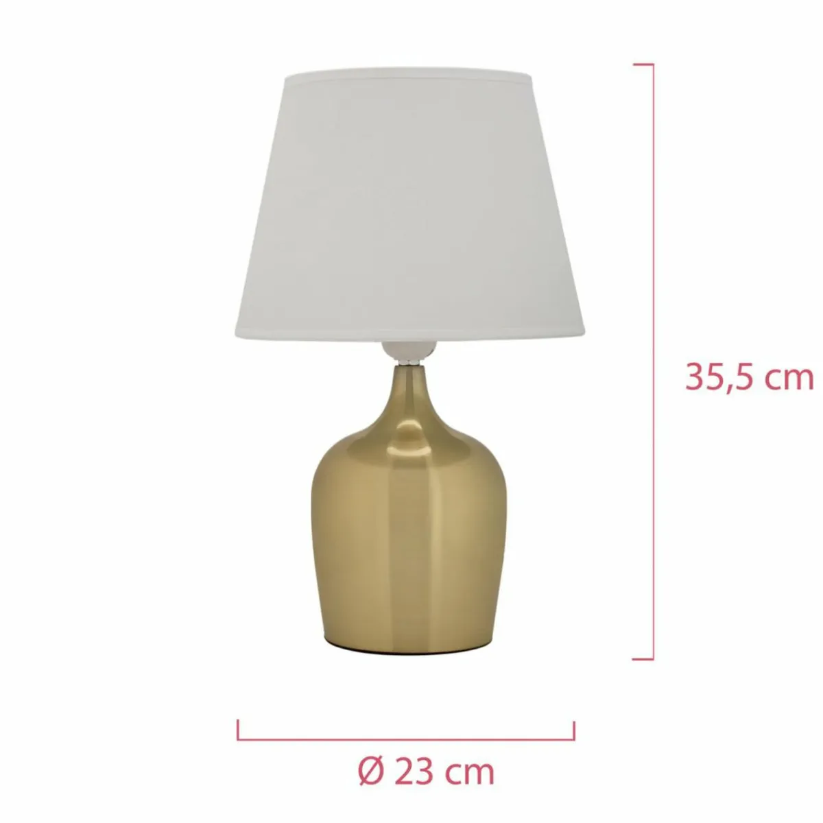 pauleen_golden_glamour_lampe__poser_doreblanche_2.webp Sale Pauleen Golden Glamour lampe à poser dorée/blanche