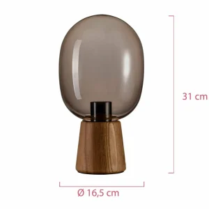 Shop Pauleen Mystical Gleam lampe à poser, verre fumé