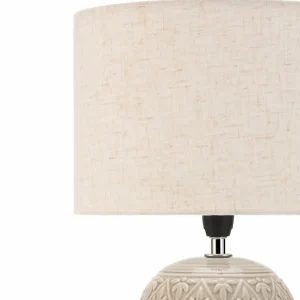 Store Pauleen Tender Pearl lampe à poser abat-jour tissu