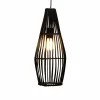 Clearance Pauleen Timber Love suspension en rotin, noire