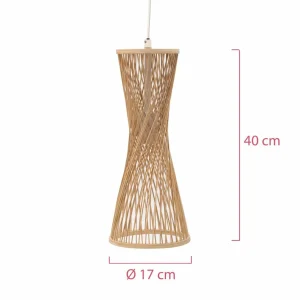 Cheap Pauleen Woody Glow suspension, abat-jour rotin