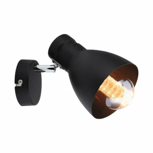 New Paulmann Davy applique noire à 1 lampe