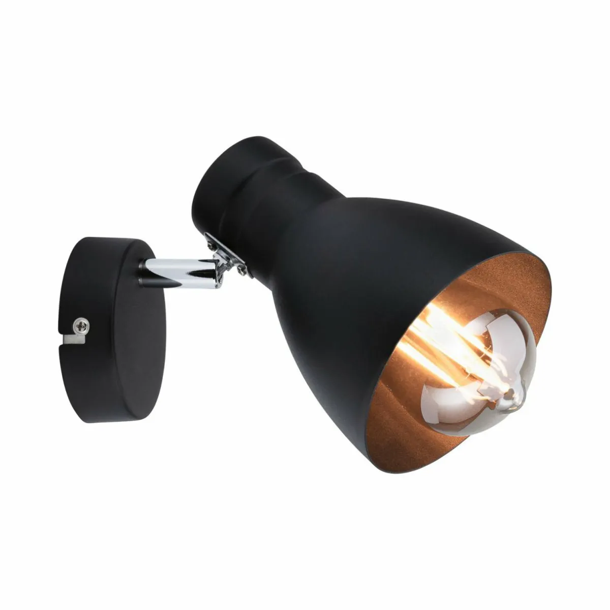paulmann_davy_applique_noire___lampe_2.webp New Paulmann Davy applique noire à 1 lampe