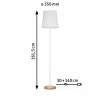 Best Sale Paulmann Stellan lampadaire abat-jour tissu blanc
