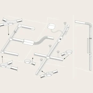 Shop Paulmann URail LED Connecteur en L, chromé mat