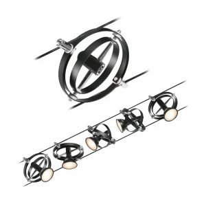 New Paulmann Wire Cardan système câble, 5 lampes, noir