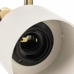 Sale Argon Plafonnier à spots Destin à 2 lampes, blanc/laiton