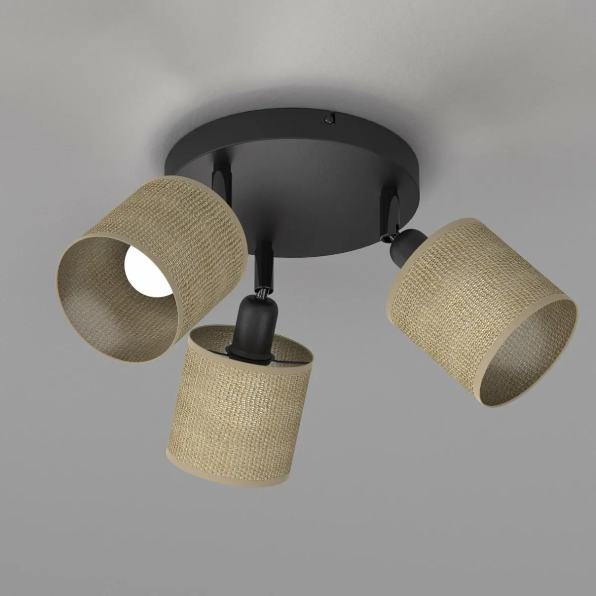 plafonnier_adeline_abatjour_jute___lampes_rond_1.webp Fashion Luminex Plafonnier Adeline abat-jour jute à 3 lampes rond