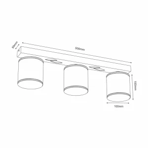 Flash Sale Luminex Plafonnier Adeline abat-jour rotin à 3 lampes long