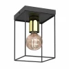New Luminex Plafonnier Anna avec cadre métallique, à 1 lampe