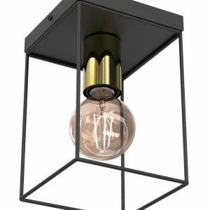 New Luminex Plafonnier Anna avec cadre métallique, à 1 lampe