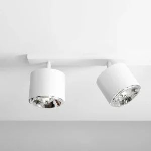 Flash Sale ALDEX Plafonnier avec spots Bot, blanc, quatre lampes