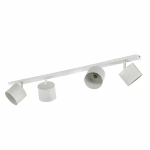 Flash Sale ALDEX Plafonnier avec spots Bot, blanc, quatre lampes