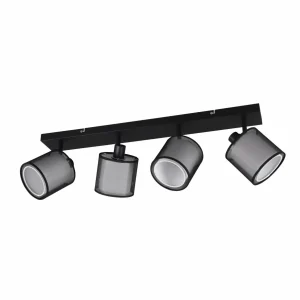 Online Trio Lighting Plafonnier avec spots Burton, allongé, à quatre lampes