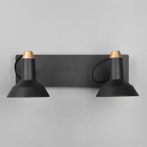 Cheap Trio Lighting Plafonnier avec spots Roxie orientable 2flg. noir mat