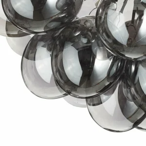 New Maytoni Plafonnier Balbo, abat-jour gris fumée, 13 lampes