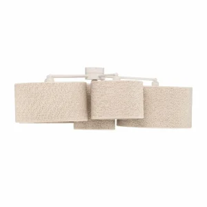 Flash Sale Euluna Plafonnier Boucle avec six abat-jour, écru