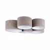 Best Sale Euluna Plafonnier Boucle avec six abat-jour, gris