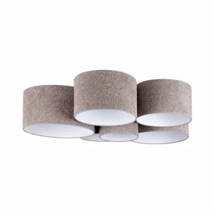 Best Sale Euluna Plafonnier Boucle avec six abat-jour, gris
