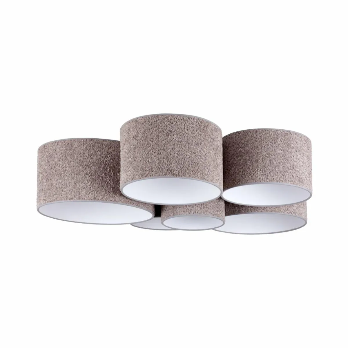 plafonnier_boucle_avec_six_abatjour_gris_0.webp Best Sale Euluna Plafonnier Boucle avec six abat-jour, gris