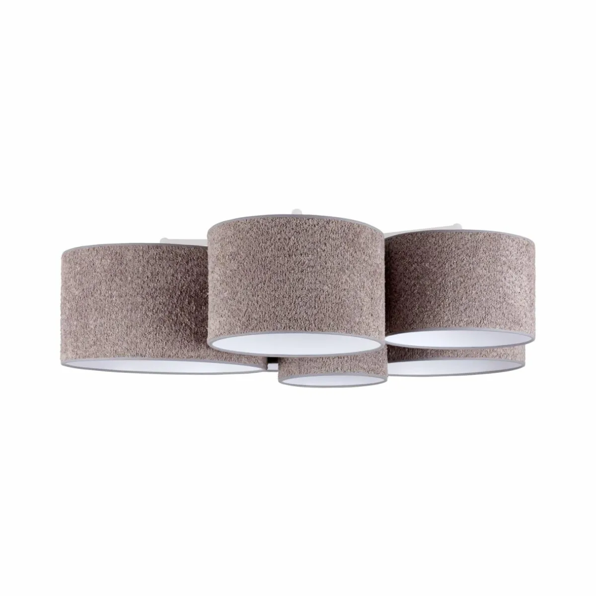 plafonnier_boucle_avec_six_abatjour_gris_1.webp Best Sale Euluna Plafonnier Boucle avec six abat-jour, gris