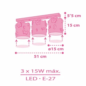 Best Sale Dalber Plafonnier Butterfly pour chambre d'enfant