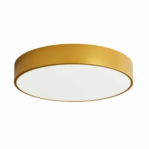Online TEMAR LIGHTING Plafonnier Cleo, Ø 50 cm, IP54, doré, métal, E27
