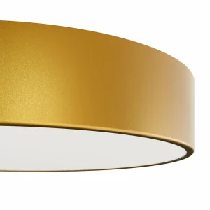 Online TEMAR LIGHTING Plafonnier Cleo, Ø 50 cm, IP54, doré, métal, E27