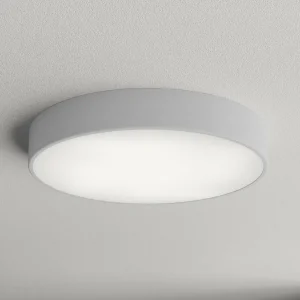 Cheap TEMAR LIGHTING Plafonnier Cleo, Ø 50 cm, IP54, gris, métal, E27