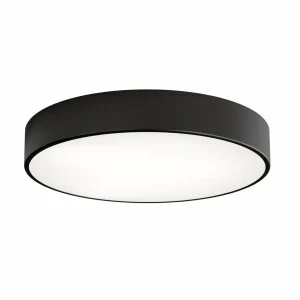 Cheap TEMAR LIGHTING Plafonnier Cleo, Ø 50 cm, IP54, noir, métal, E27